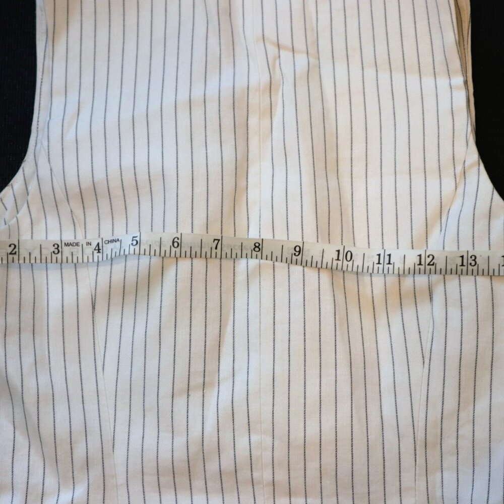 Madewell Italian Fabric Pinstripe Button-Front Vest | Size 0 | NWT - Picture 8 of 8